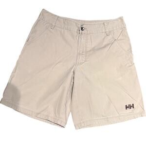 Men's Helly Hansen Khaki Chino Cotton Shorts, Size 34, EUC